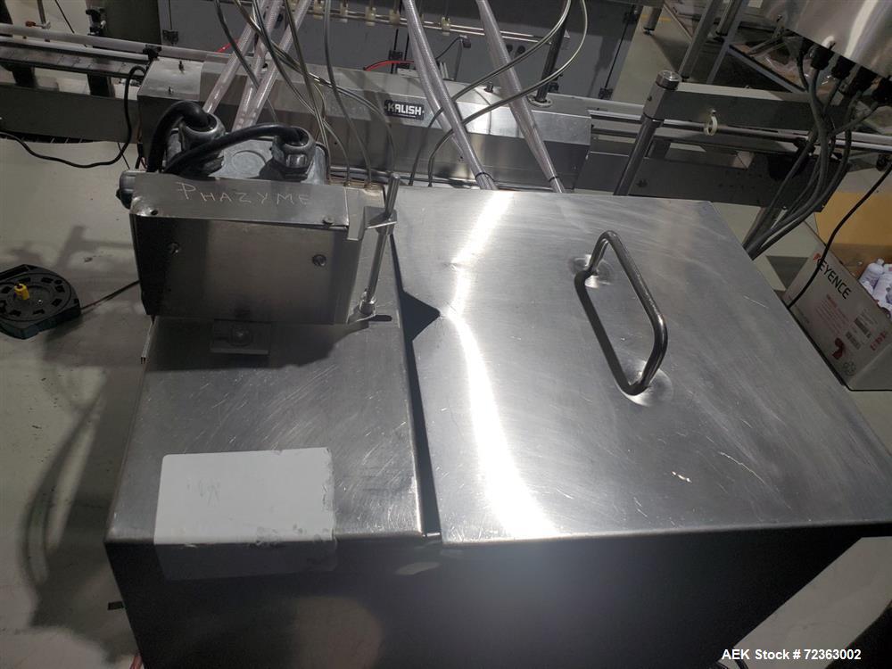 Used Kalish Model 5000 Automatic Inline Positive Displacement Gear Pump Filler