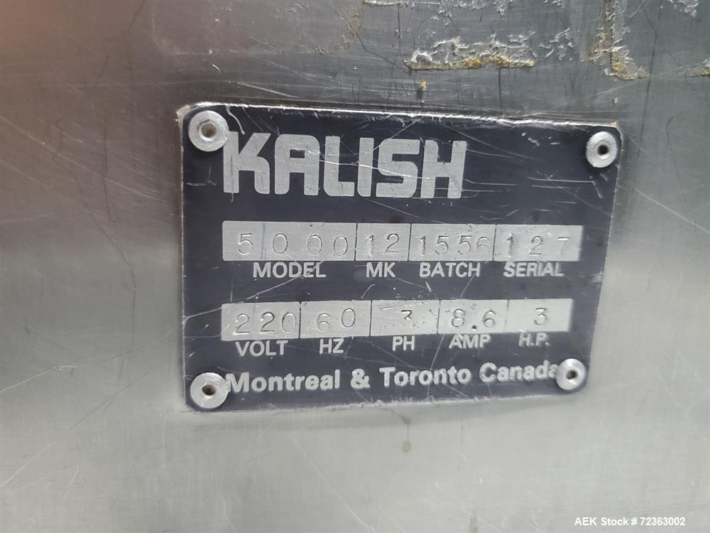 Used Kalish Model 5000 Automatic Inline Positive Displacement Gear Pump Filler