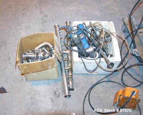 USED: Mateer Burt bursa filler, 316 stainless steel. The CVF commissary type filler is particularly well suited for moderate production rates and fluid products up to a 7/8" (22mm) cube. This unit em...