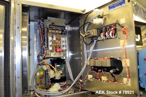 Used Oden Metering Filler,Semi Auto with foot pedal swicth. Model Pro Fill 5000, 2 Gallon Per Minute Capacity. Consisting of: (1) Waukesha rotary positive displacement pump, model 3DO, stainless stee...