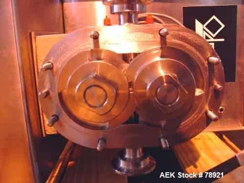 Used Oden Metering Filler,Semi Auto with foot pedal swicth. Model Pro Fill 5000, 2 Gallon Per Minute Capacity. Consisting of: (1) Waukesha rotary positive displacement pump, model 3DO, stainless stee...