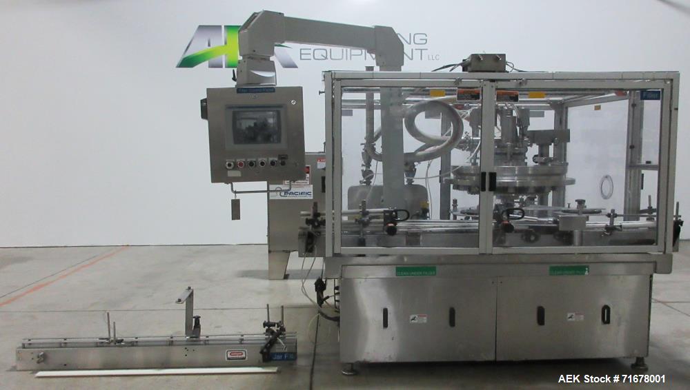 Used Pacific Model V-18-T-31.000 18-Head Rotary Cavity Filler