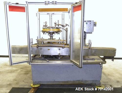 Used Pacific Packaging Machinery 16 Head Rotary Positive Displacement Filler
