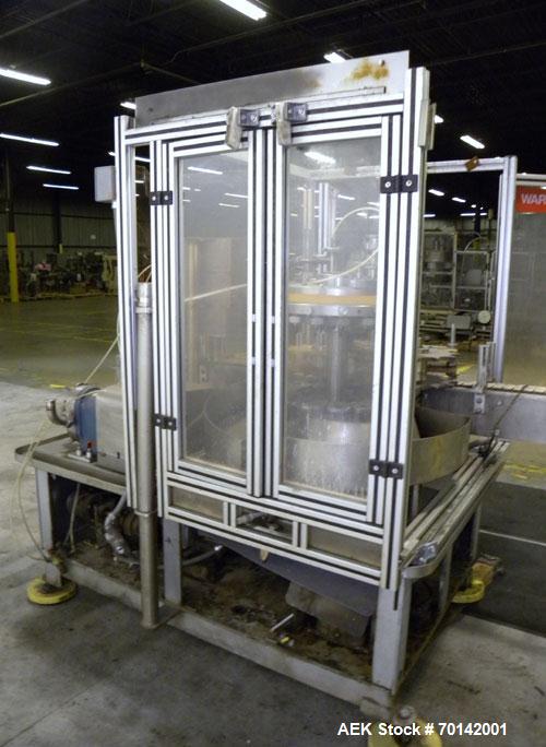 Used Pacific Packaging Machinery 16 Head Rotary Positive Displacement Filler