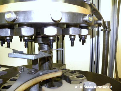 Used Pacific Packaging Machinery 16 Head Rotary Positive Displacement Filler
