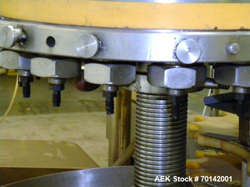 Used Pacific Packaging Machinery 16 Head Rotary Positive Displacement Filler