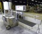 Used Kalish Kalishtronic Model KT12 Positive Displacement Filler. Currentlyt set up with 8 pumps and filling nozzles. Has neck guides, positive shut off nozzles, pin indexing and table top chain conv...