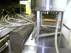 Used Kalish Kalishtronic Model KT12 Positive Displacement Filler. Currentlyt set up with 8 pumps and filling nozzles. Has neck guides, positive shut off nozzles, pin indexing and table top chain conv...