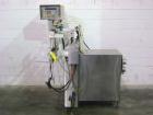 Used Kalish 6 Head Positive Displacement Filler, Model KT-6. Positive shut off valves. Last filling 1 oz and 2 oz containers. Currently set up with 12 liter per minute pumps. Has 10' long x 4-1/2