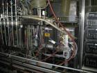 Used Oden Profil 1000 6-Head Inline Volumetric Filler. This unit features six (6) Waukesha Model 15 universal pumps and is currently set up with 1 inch diameter positive shut off nozzles. Pin Indexin...