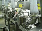 Used Oden Profil 1000 6-Head Inline Volumetric Filler. This unit features six (6) Waukesha Model 15 universal pumps and is currently set up with 1 inch diameter positive shut off nozzles. Pin Indexin...