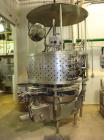Used Elmar Model RPE521T 21 head piston filler. Previously used for garlic butter. 6 oz jar change parts. Stainless steel frame. 11/16