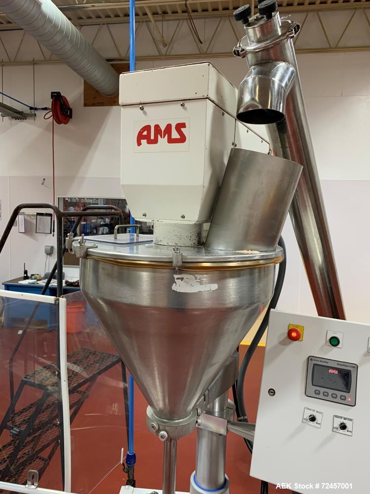 Used-AMS Model A400 Automatic Inline Auger Filler