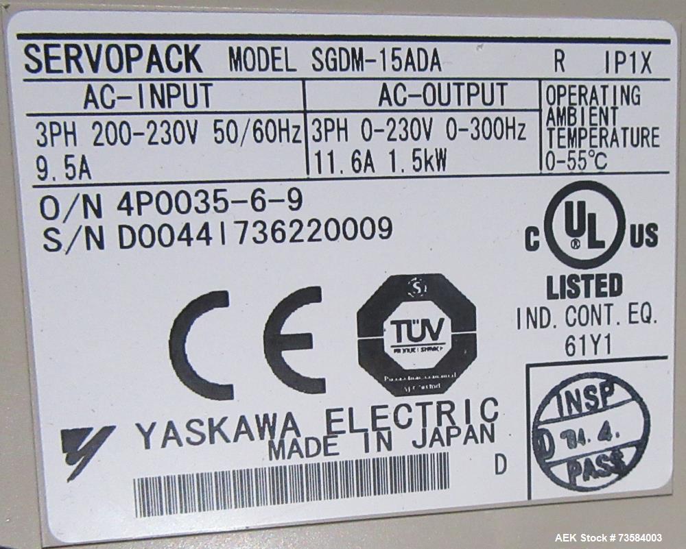 Used AS&E Model M75 Automatic Inline Powder Auger Filling System | Servo-Driven Filler