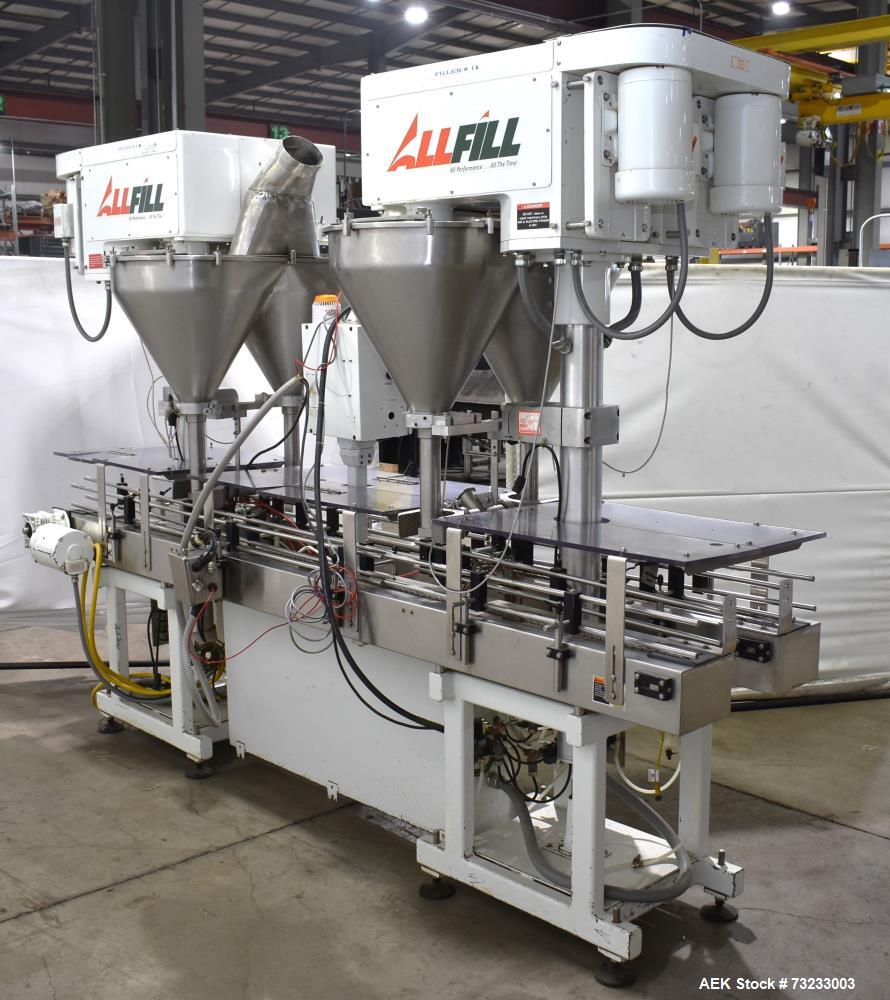 All-Fill Dual Head Twin Auger Automatic Inline Filler, Model AF212