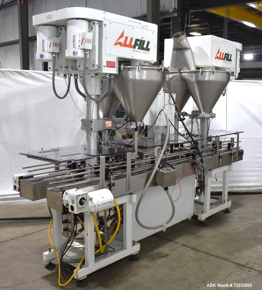 All-Fill Dual Head Twin Auger Automatic Inline Filler, Model AF212