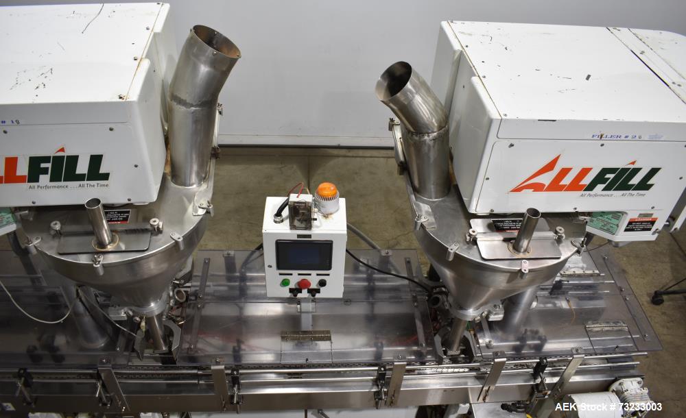 All-Fill Dual Head Twin Auger Automatic Inline Filler, Model AF212