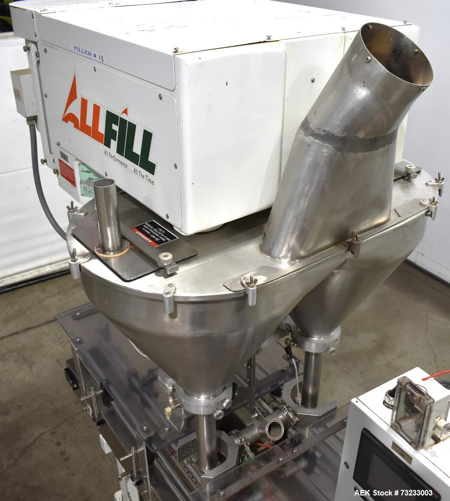 All-Fill Dual Head Twin Auger Automatic Inline Filler, Model AF212