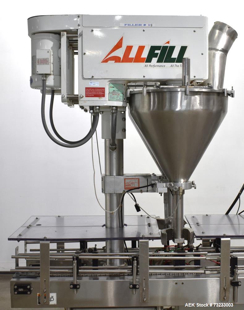All-Fill Dual Head Twin Auger Automatic Inline Filler, Model AF212