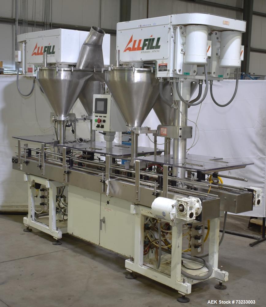 All-Fill Dual Head Twin Auger Automatic Inline Filler, Model AF212