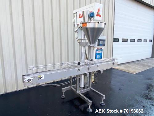 Used All-Fill B400 Inline Powder Filler | Automatic | Single Head | 8’ SS Conveyor | Allen-Bradley Controls