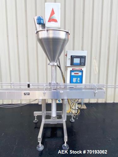 Used All-Fill B400 Inline Powder Filler | Automatic | Single Head | 8’ SS Conveyor | Allen-Bradley Controls