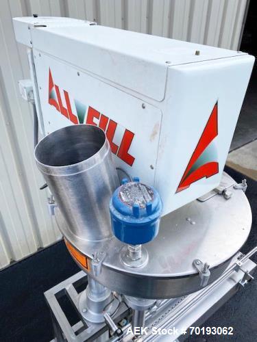 Used All-Fill B400 Inline Powder Filler | Automatic | Single Head | 8’ SS Conveyor | Allen-Bradley Controls