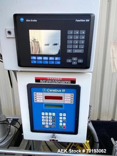 Used All-Fill B400 Inline Powder Filler | Automatic | Single Head | 8’ SS Conveyor | Allen-Bradley Controls