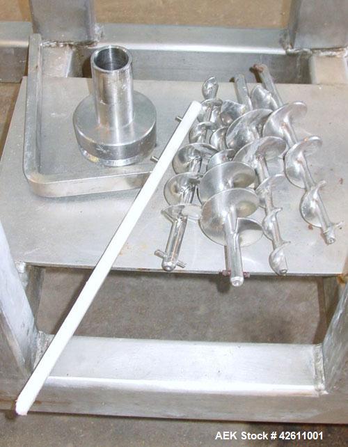 Used All Fill Model BM Automatic Single Head Auger Filler, CEREBUS II Control, 10gm to 1000gm filling range (depending on product and change parts). Speed: 5 to 25 fills per minute. 21" Diameter x 18...