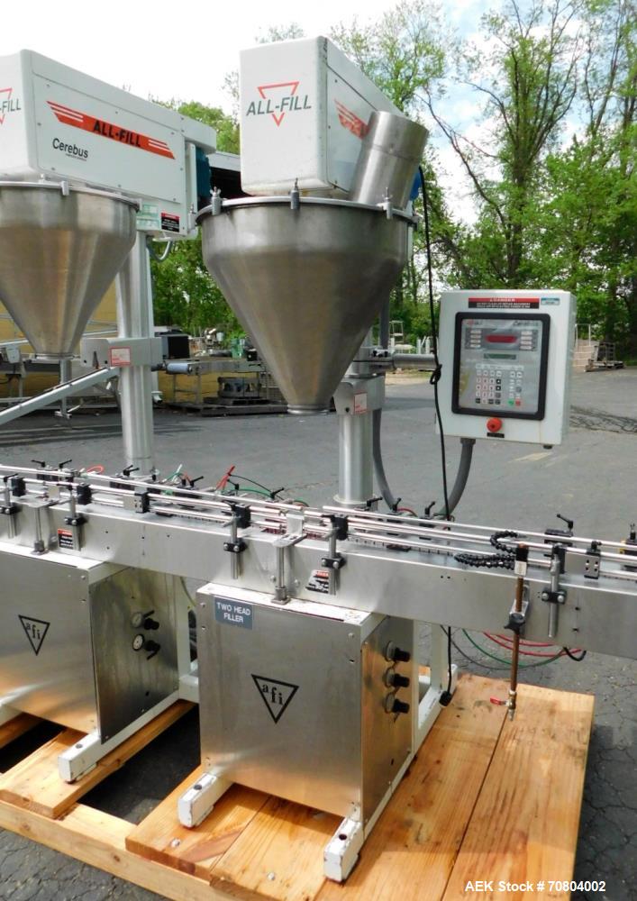 Used-All Fill Twin Head Automatic Auger Filler