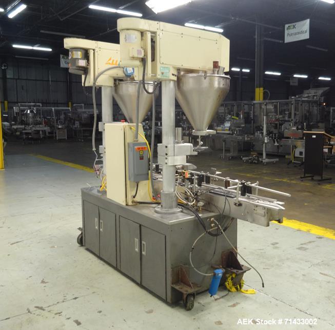 Used All Fill Model 100141 DHA Dual Head Automatic Inline Auger Filler