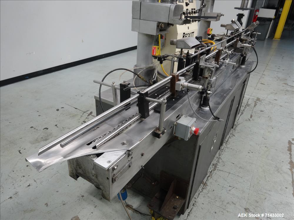 Used All Fill Model 100141 DHA Dual Head Automatic Inline Auger Filler