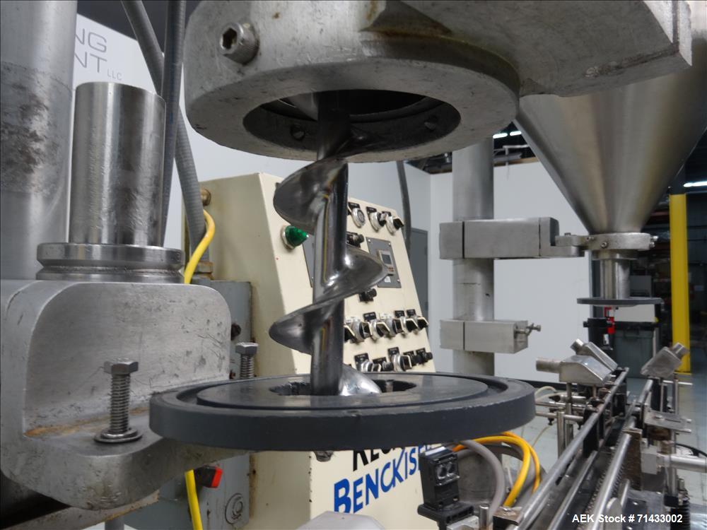 Used All Fill Model 100141 DHA Dual Head Automatic Inline Auger Filler