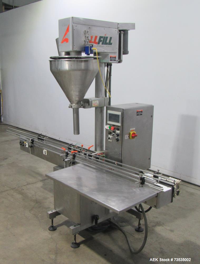 All-Fill Model SHA Auger Filler with Conveyor & Bottom-Up Fill – Used Packaging 
