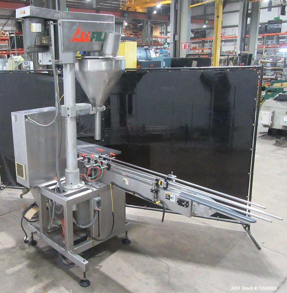 All-Fill Model SHA Auger Filler with Conveyor & Bottom-Up Fill – Used Packaging 
