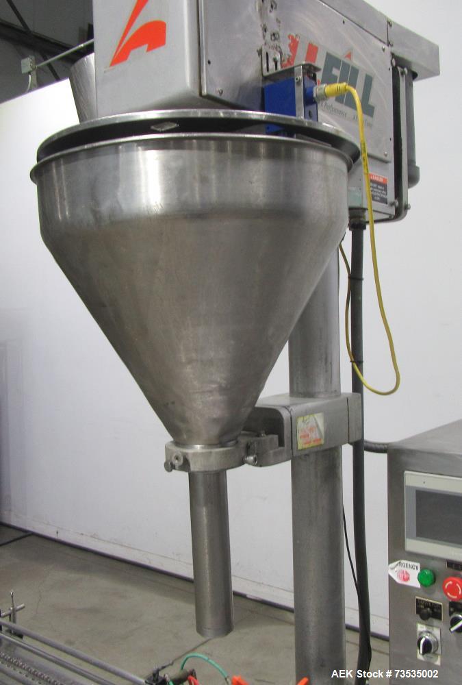 All-Fill Model SHA Auger Filler with Conveyor & Bottom-Up Fill – Used Packaging 