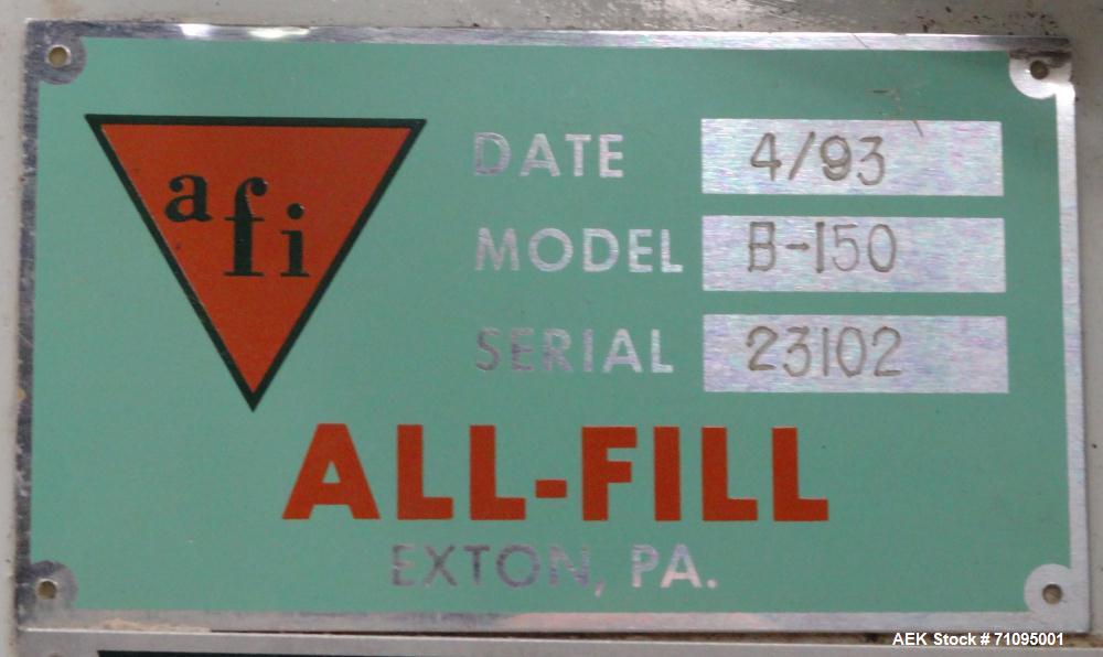 Used All-Fill Model SHA Automatic Inline Auger Filler