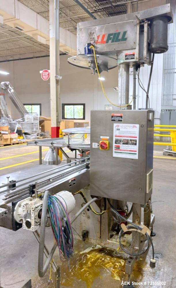 All-Fill Model SHA Auger Filler with Conveyor & Bottom-Up Fill – Used Packaging Machine