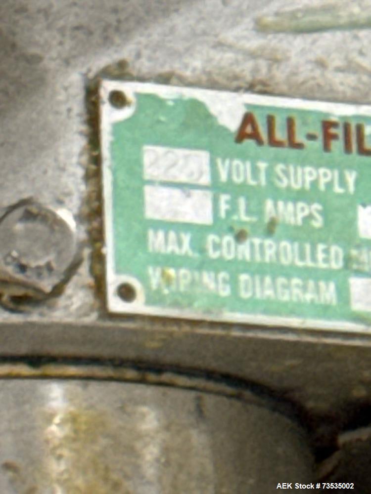 All-Fill Model SHA Auger Filler with Conveyor & Bottom-Up Fill – Used Packaging Machine