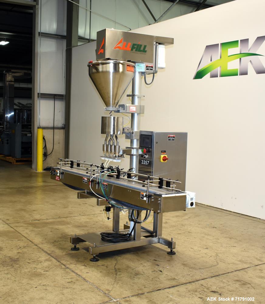 Used All-Fill Model SHAA-600 Automatic Inline Auger Filler