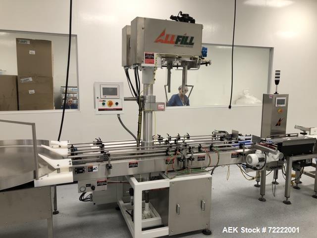 Used All Fill Model TAA-600 Dual Lane Servo Driven Auger Filling Line.