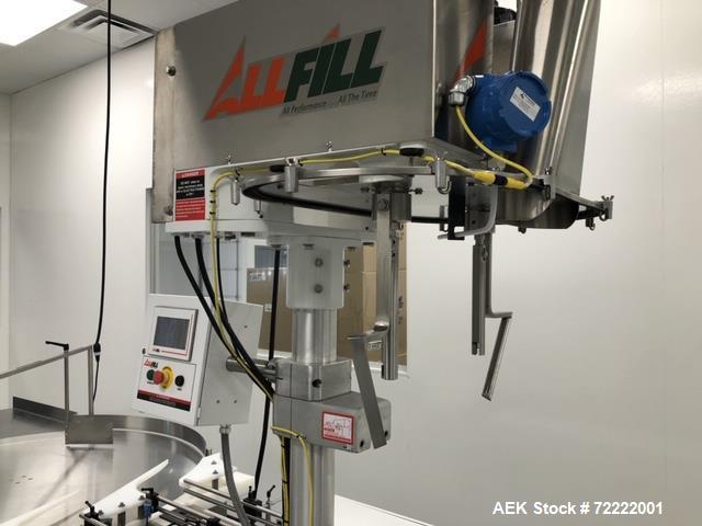 Used All Fill Model TAA-600 Dual Lane Servo Driven Auger Filling Line.