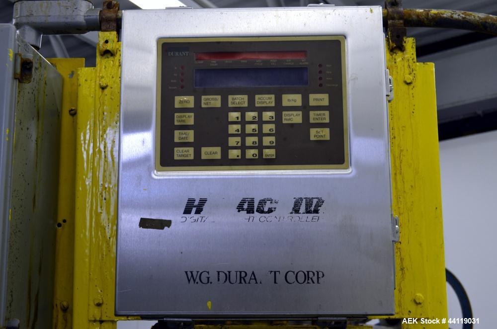 Used- W.G. Durant Model 100E Bulk Bag Filler / Auger Valve Bag Packer. 304 Stainless steel contact surfaces. Designed to fil...