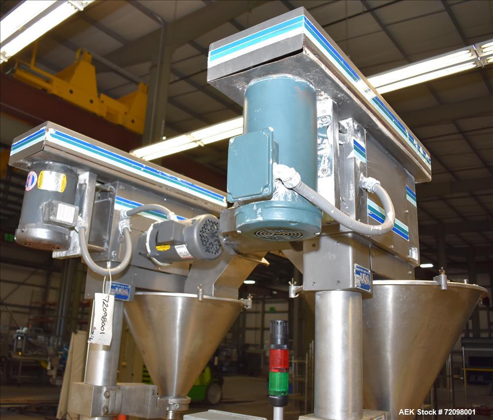 Used Mateer Burt  Dual-Head Powder Auger Filler, Model 4020