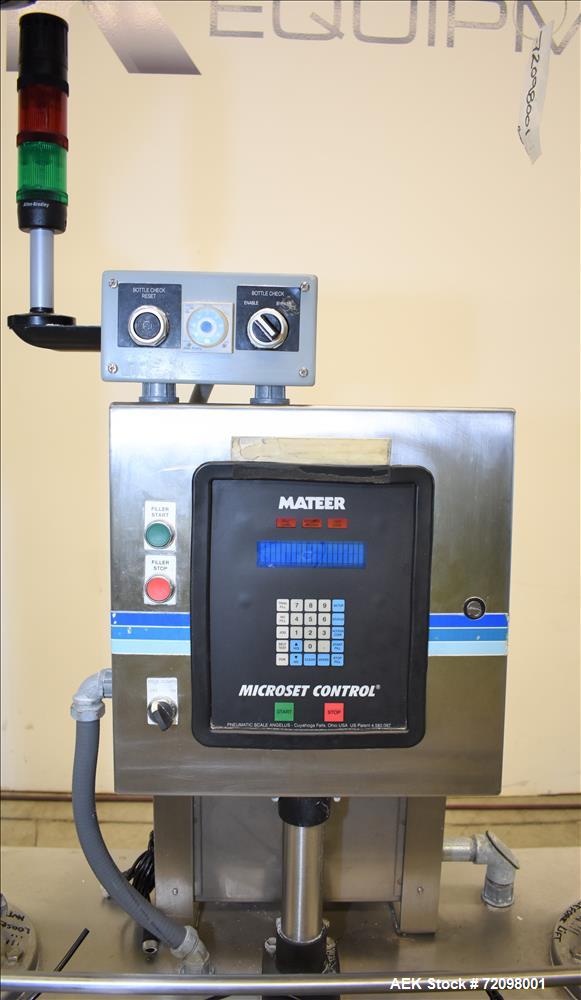 Used- Mateer Burt  Dual-Head Powder Auger Filler, Model 4020