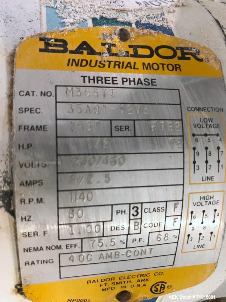 Used Mateer Burt Model 4009 Dual Head Automatic Inline Auger/Powder Filler.