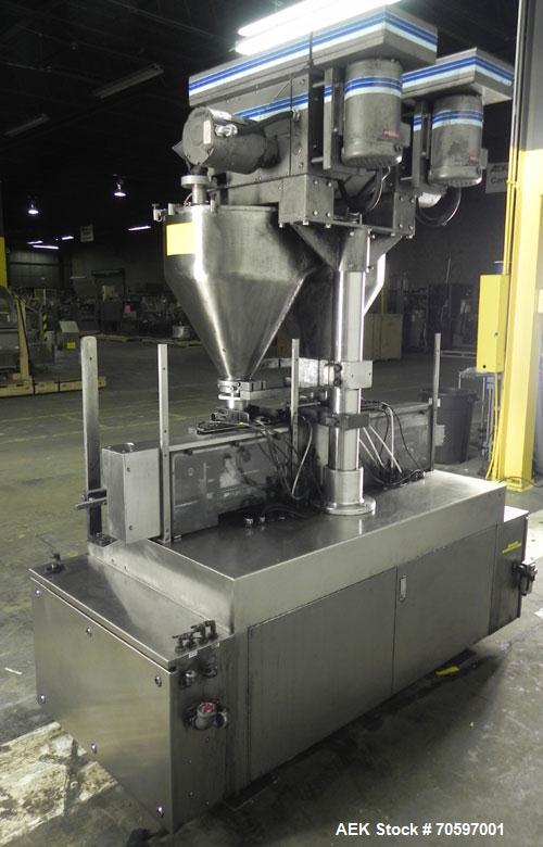Used Mateer Burt (Pneumatic Scale Angelus) Model Neotron Dual Head Auger Filler