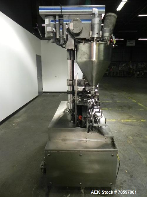 Used Mateer Burt (Pneumatic Scale Angelus) Model Neotron Dual Head Auger Filler