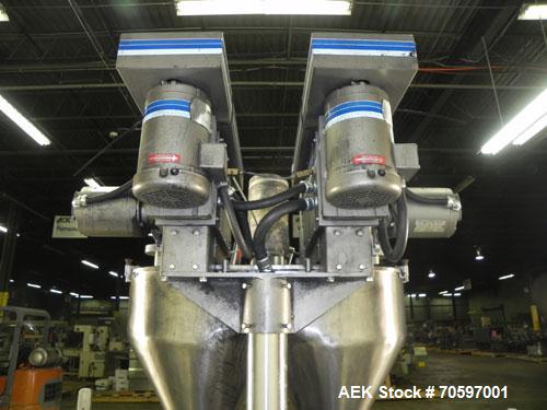 Used Mateer Burt (Pneumatic Scale Angelus) Model Neotron Dual Head Auger Filler