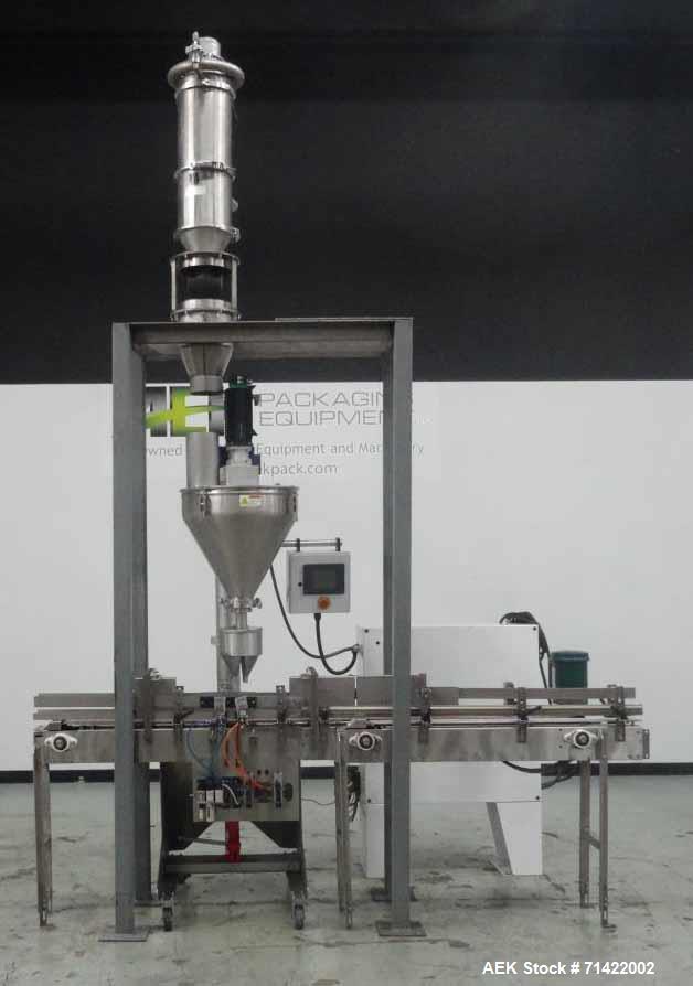 Used Nalbach Powder Auger Filler. Model NAF-1000-D
